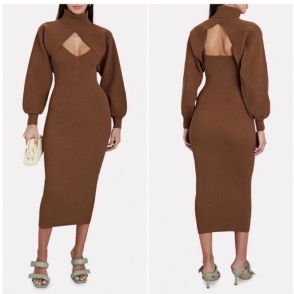 brochu walker layered sweater dress Brochu Walker Looker Vee Dress main image 1